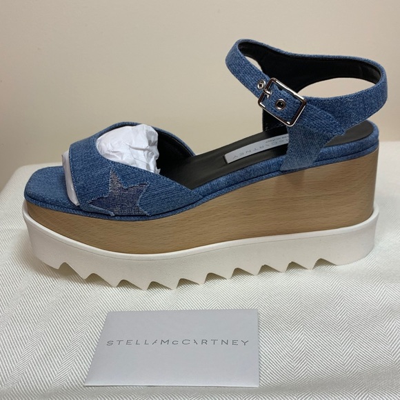 Stella McCartney Shoes - Stella McCartney Denim Platform Sandal